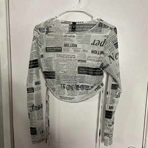 Newspaper shirt